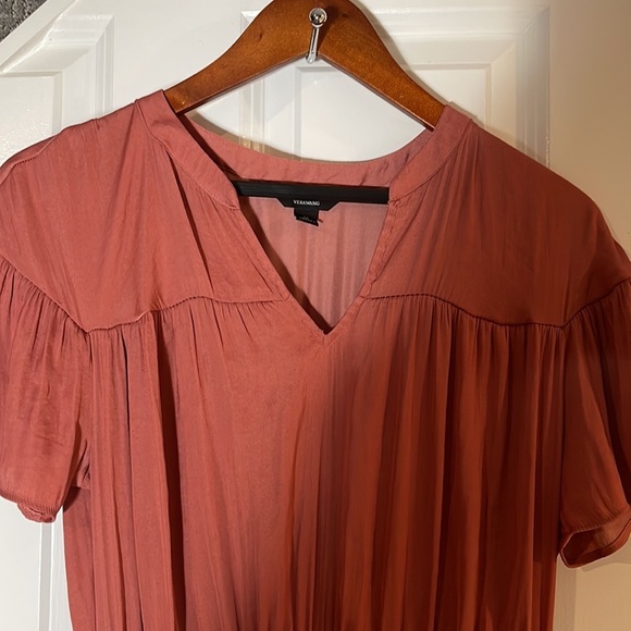 Simply Vera/ Vera Wang women’s copper colored dress size M - Picture 3 of 12